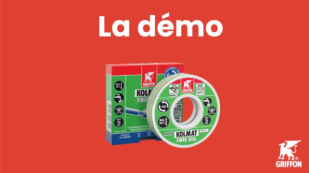 Rouleau KOLMAT® FIBRE SEAL - 12 mm x 15 m - GRIFFON