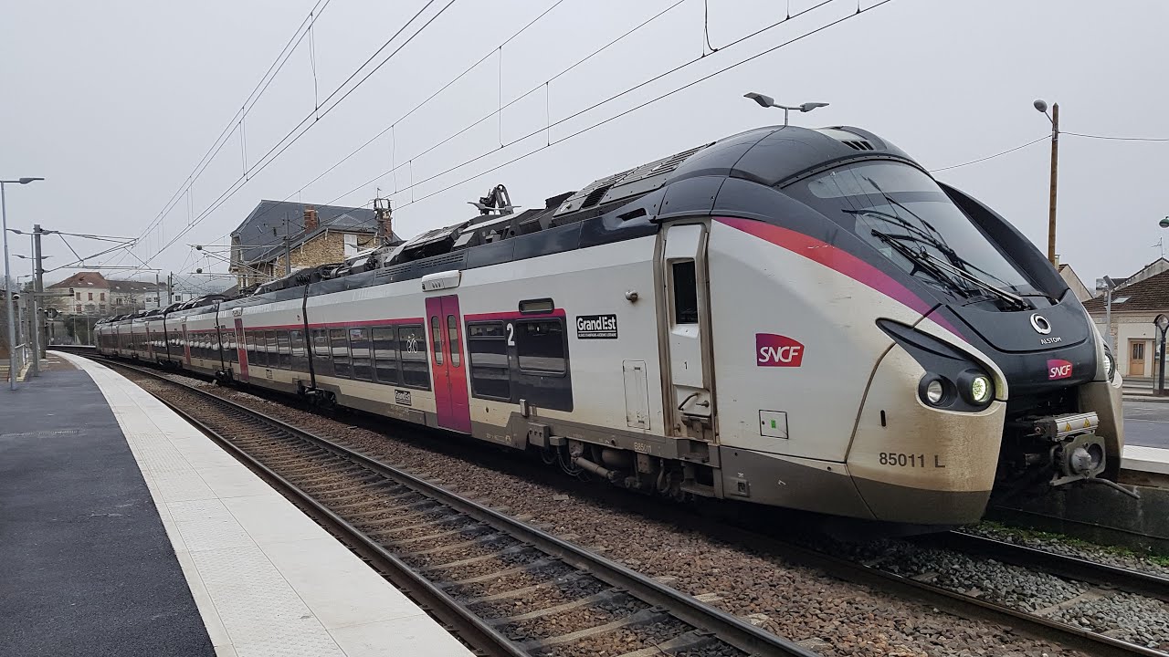 TER Fluo Grand Est🚅Coradia Liner Carmillon (B 85000) : Paris-Est➡️La Ferté-sous-Jouarre