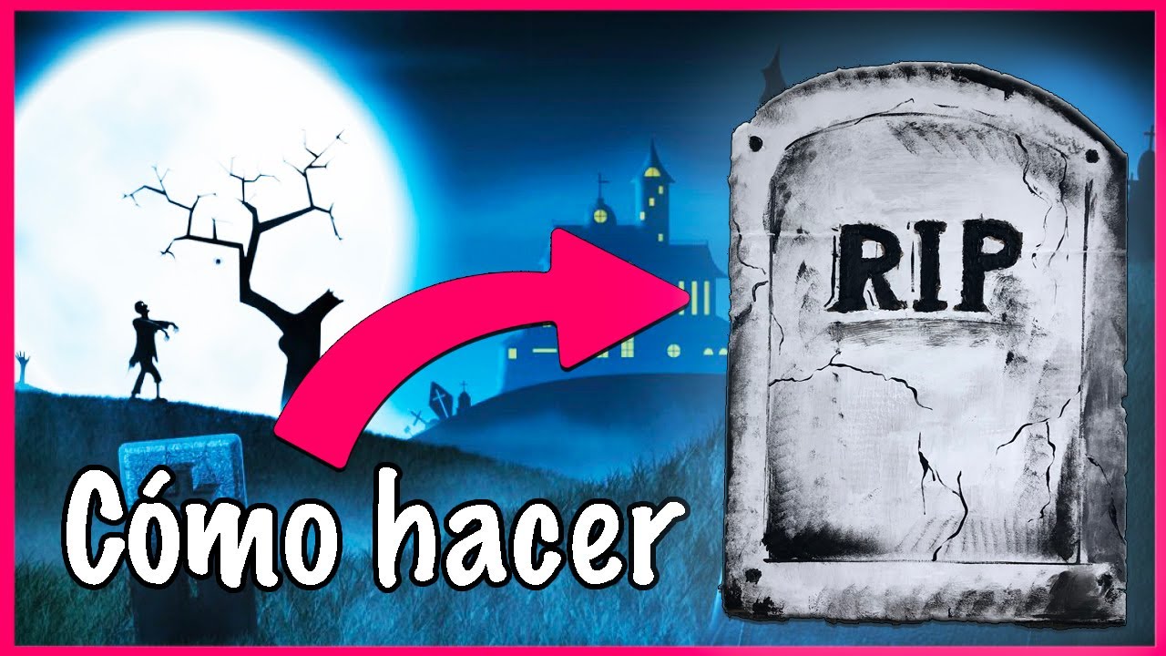 LAPIDAS para tumbas HALLOWEEN 【 ¿Cómo Hacer DECORACIONES para halloween? 】 DIY HALLOWEEN DECOR ✓