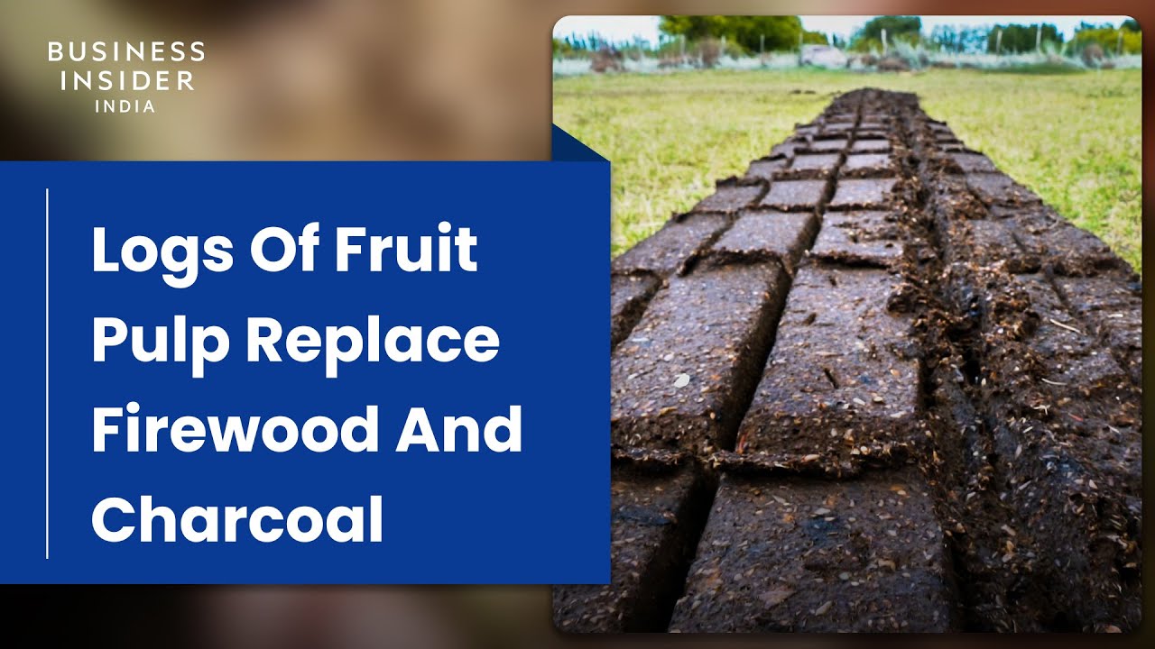 How Logs of Fruit Pulp Replace Firewood and Charcoal | World Wide Waste
