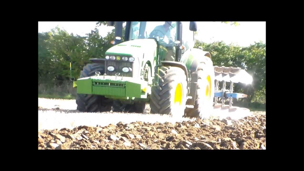 John Deere 8295R and Lemken 8 furrow plough