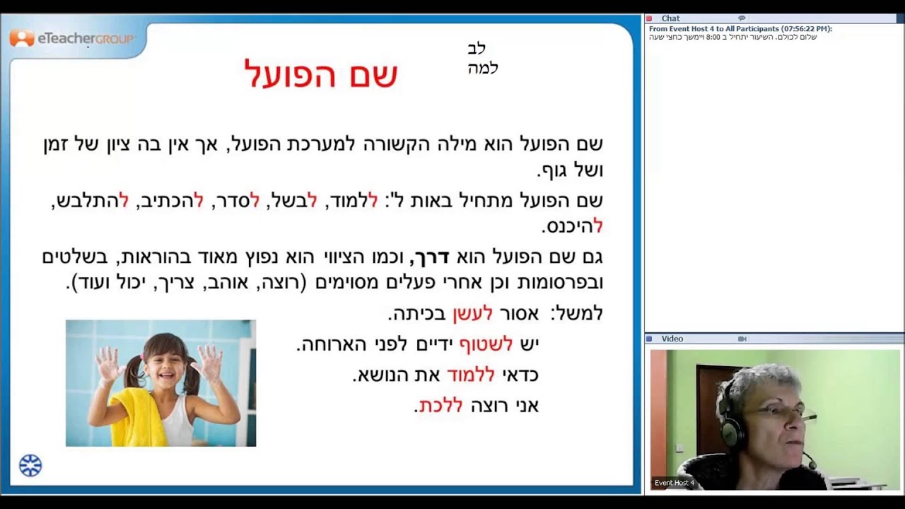 לשון הפועל גזרת השלמים