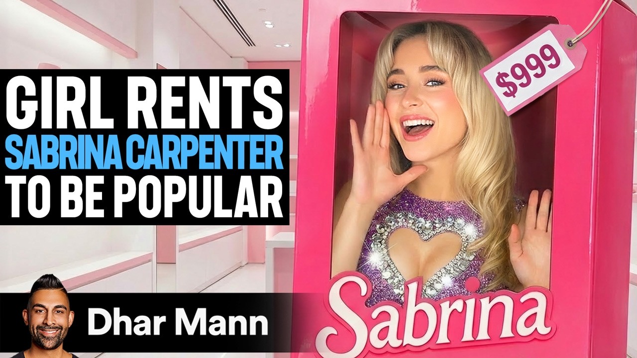 Nastolatka wynajmuje fałszywą SABRINĘ CARPENTER, by stać się popularną | Dhar Mann Studios