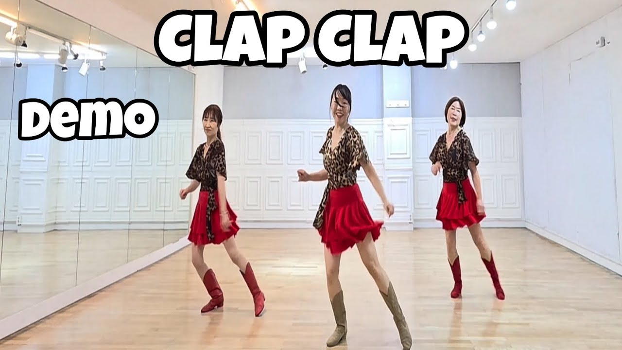 Clap Clap &mdash; Линейный танец (демонстрация) | Фразовый лёгкий средний уровень