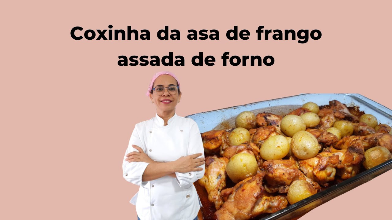 Coxinha da asa de frango assada de forno.