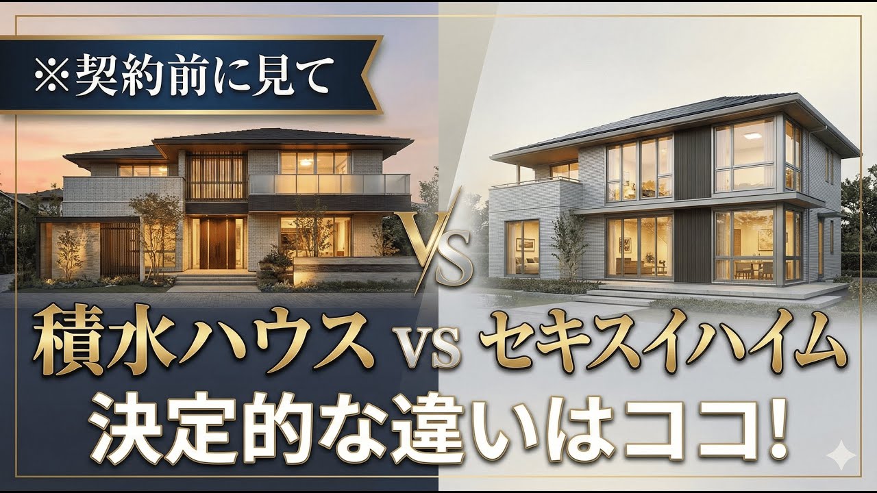 【比較】どっちがいい？積水ハウスとセキスイハイムの違い。迷っているあなたに教えたい最終結論
