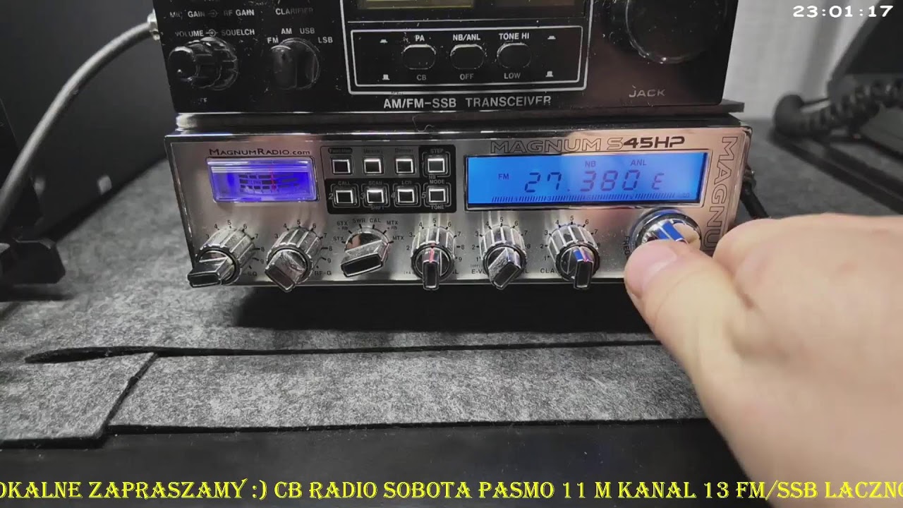 Cb radio sobota pasmo 11 m kanal 13 FM/SSB lacznosci lokalne zapraszamy :)