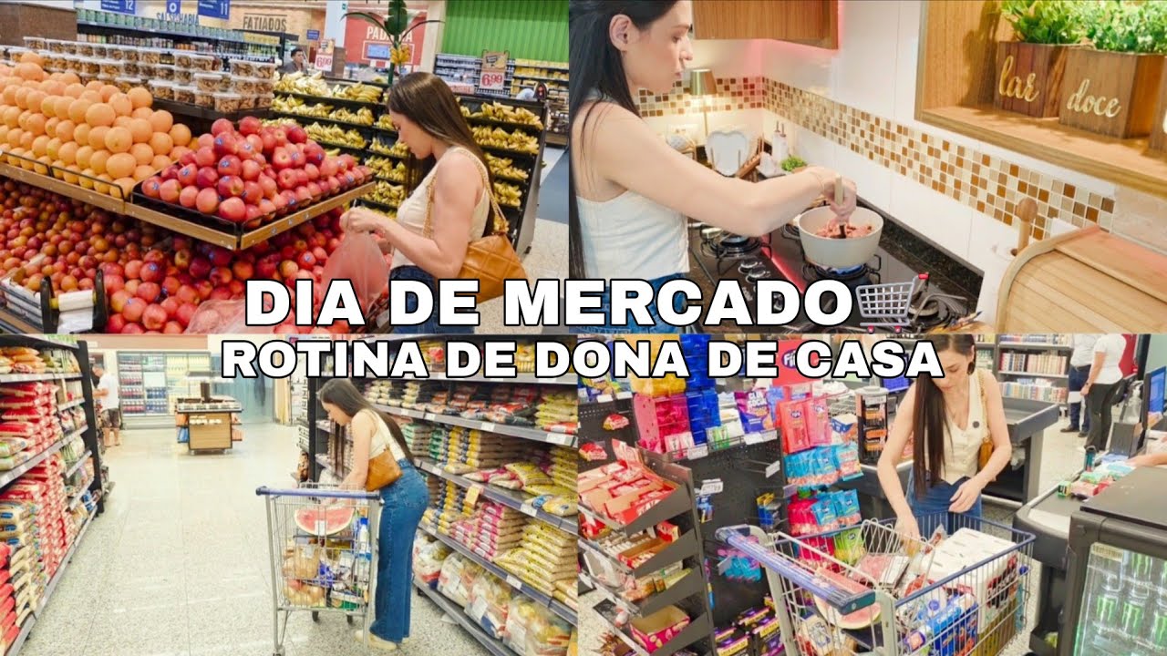 ROTINA REAL+compras do mercado/almoço rápido 