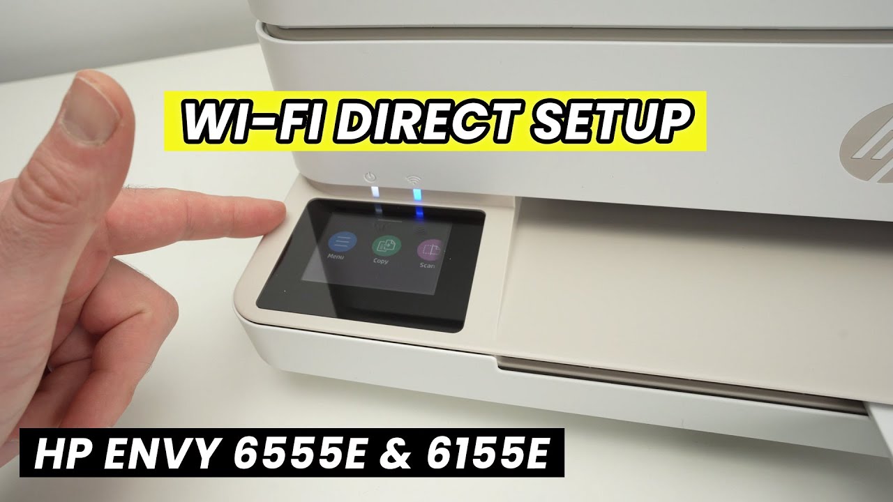 HP ENVY 6555e & 6155e: How to Setup Wifi Direct