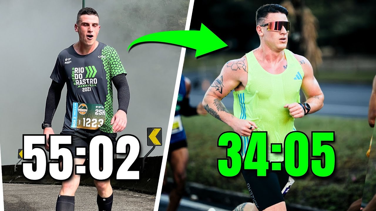 Como saí de 55min para 34min nos 10KM (passo a passo real)