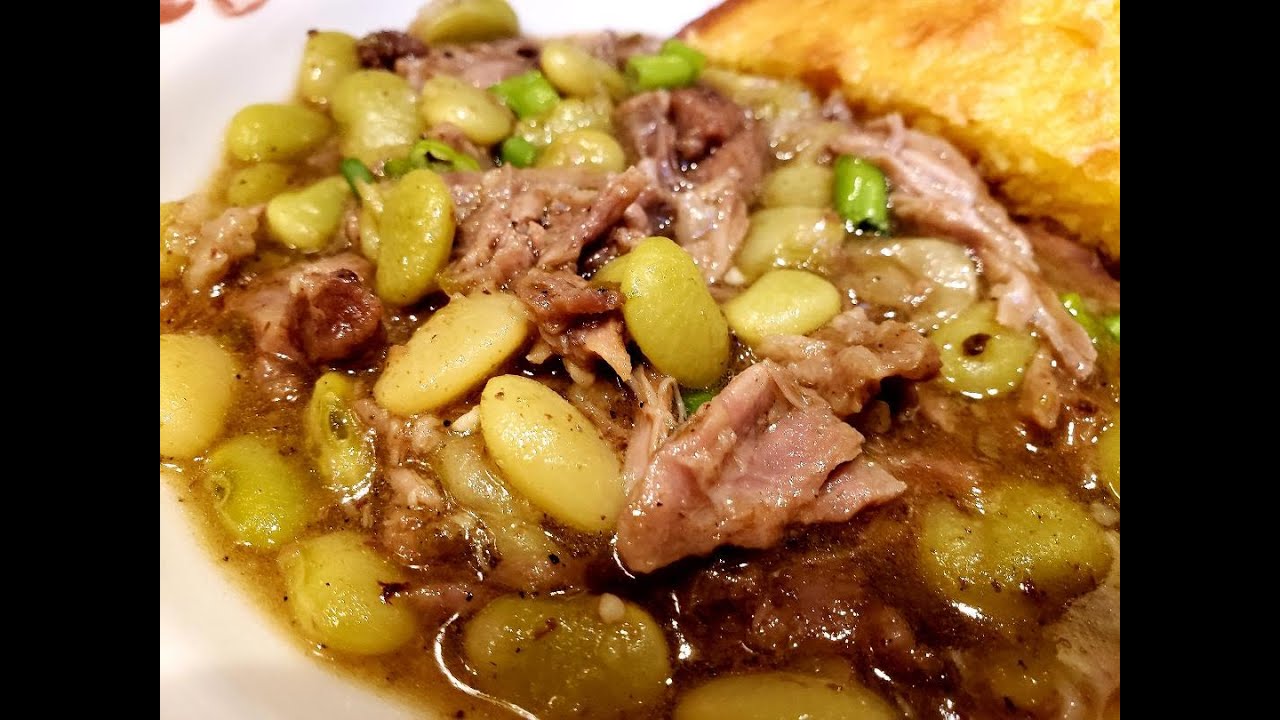 Cooking Neck Bones And Lima Beans!