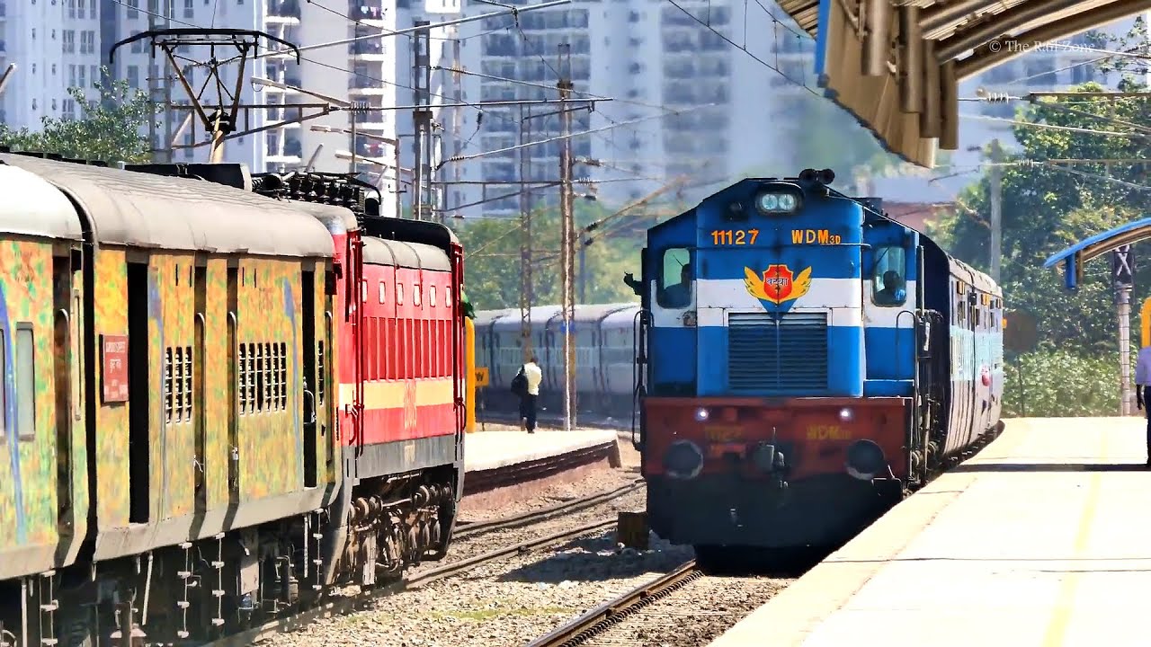 Crossing Trains  | All Train Videos Indian Railways