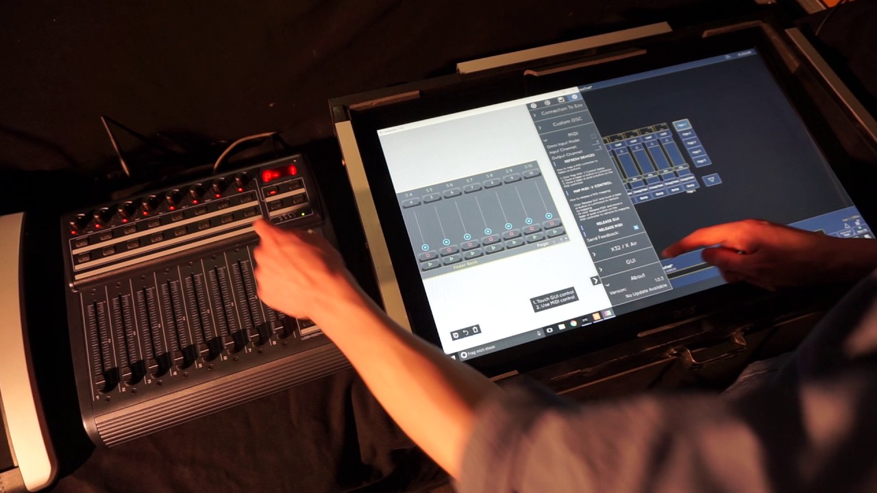 How to use a MIDI Controller as an Eos Motorfaderwing - Luminosus Tutorials