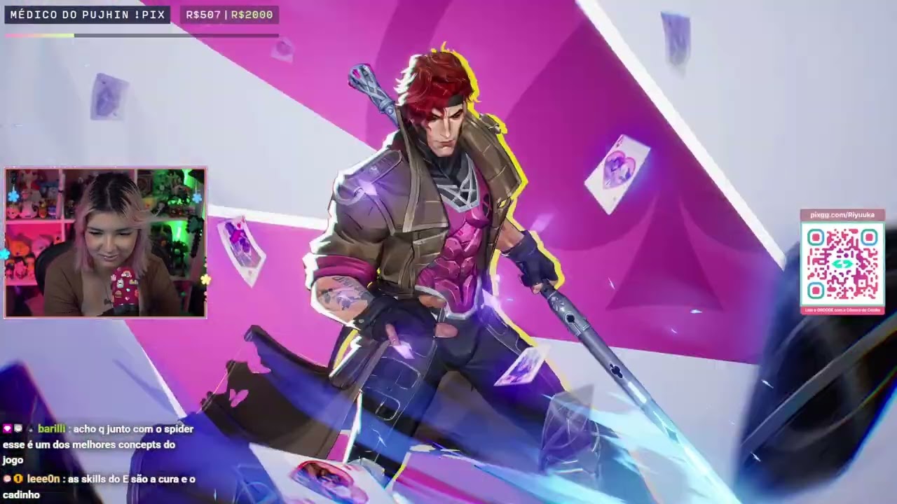 Riyuuka reagindo Gambit: Le Diable Blanc | Character Reveal | Marvel Rivals #1