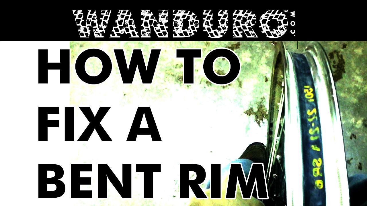 DIY Fix Bent Motorcycle Rim
