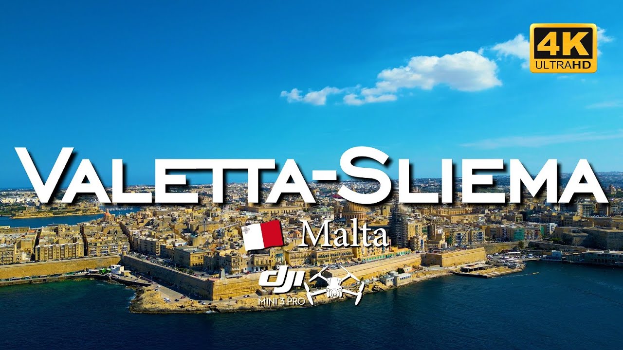 Valetta and Sliema - Malta - Drone DJI Mini 3 PRO 4K