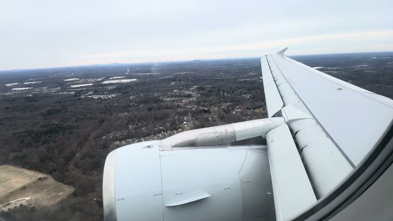 (4K) American A320 Landing In Charlotte-Douglas (CLT)