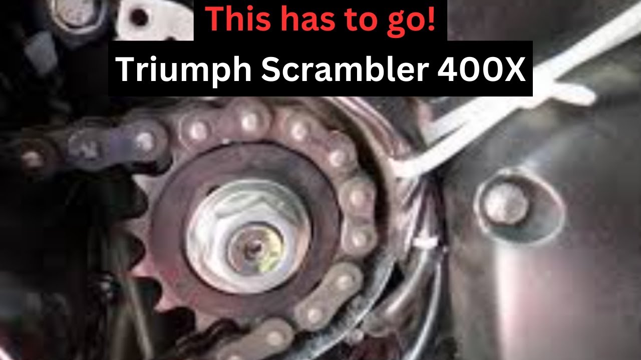 Triumph Scrambler Speed 400 400X 15 Tooth Sprocket how to #TriumphScrambler