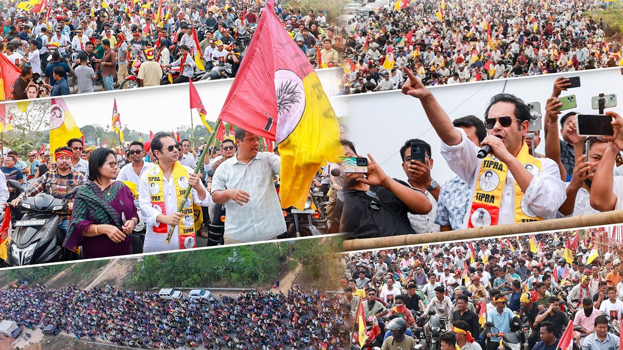 YTF West District Committee ni Bike Rally Chengsawi Rwkha Tipra Mothani Supremo Maharaja