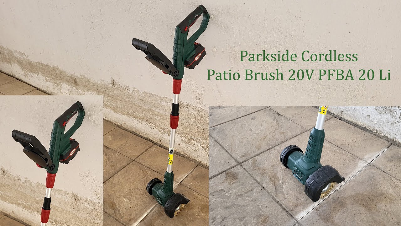Parkside Cordless Patio Wire Brush 20V PFBA 20 Li A1