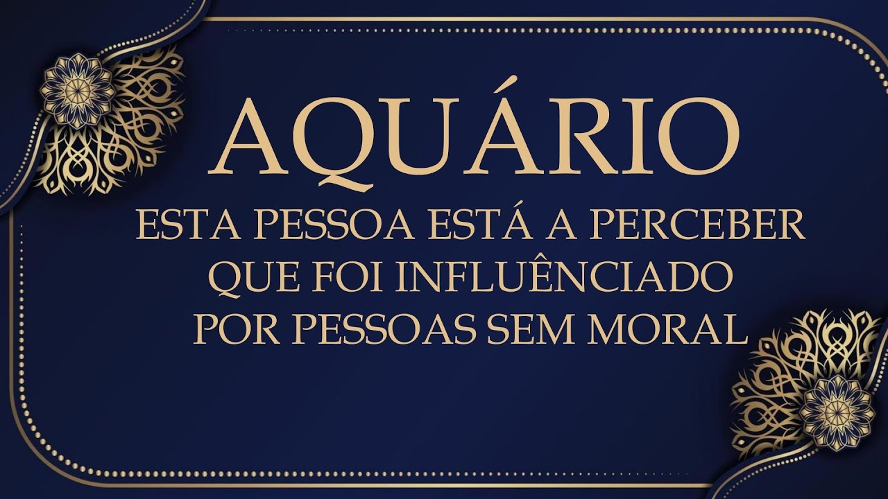 🔮AQUÁRIO🔮UMA INFORMAÇÃO IMPORTANTE CHEGA ATÉ VOCÊ, ALGUEM A ENTENDER QUE FOI INFLUENCIADO