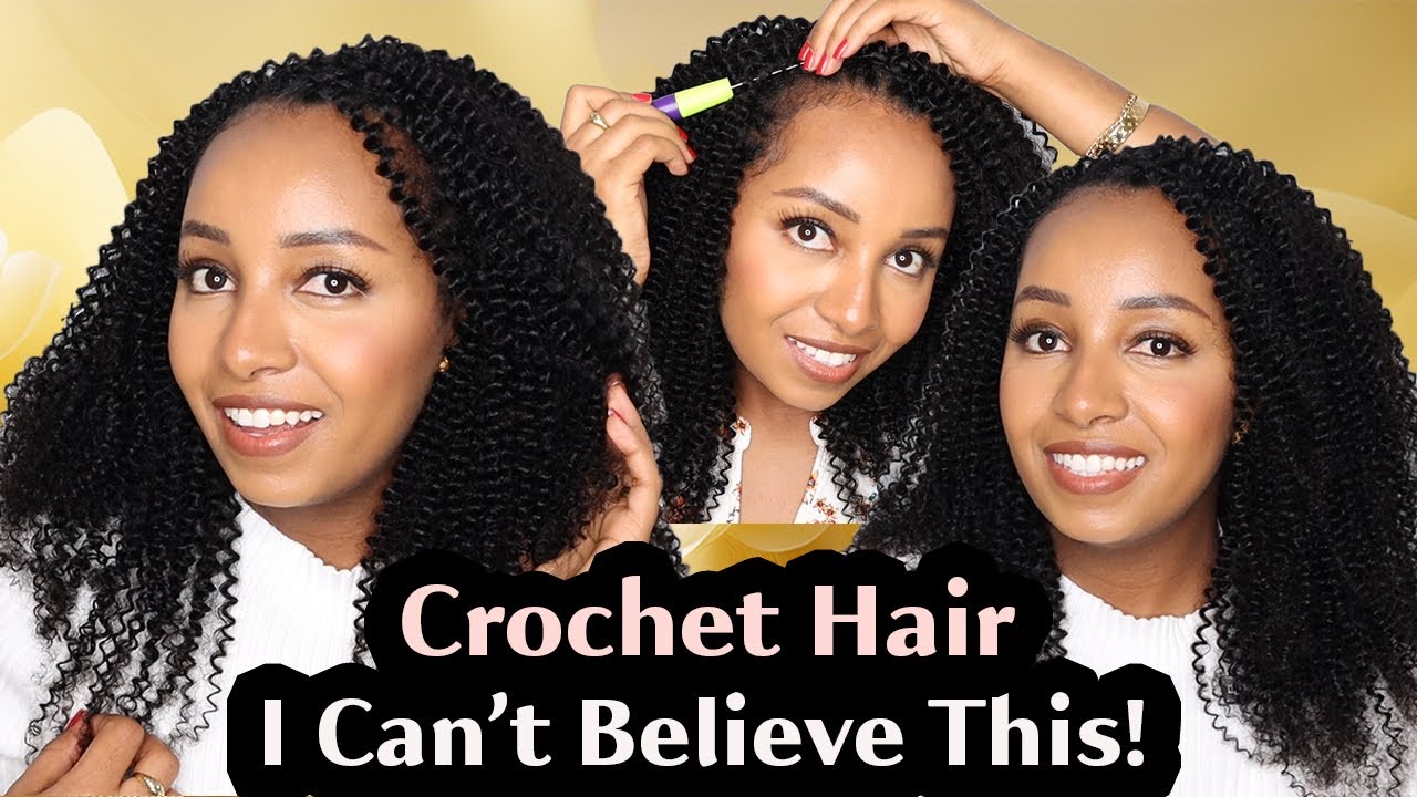 የእራሴን ፀጉር ሰፍሁ So Natural!! This is Crochet Hair?? Curly Human Crochet Hair Install (ft RafaRadaHair)