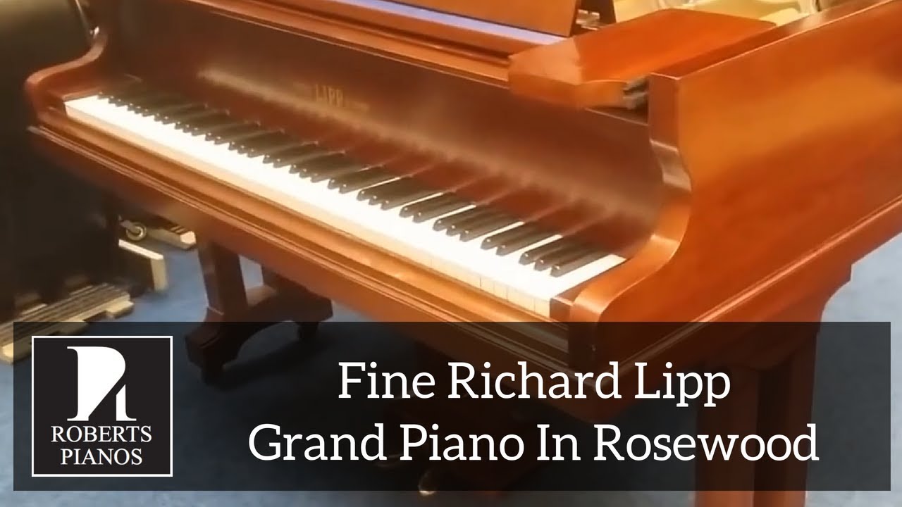 Fine Richard Lipp 5ft 9in grand piano in rosewood