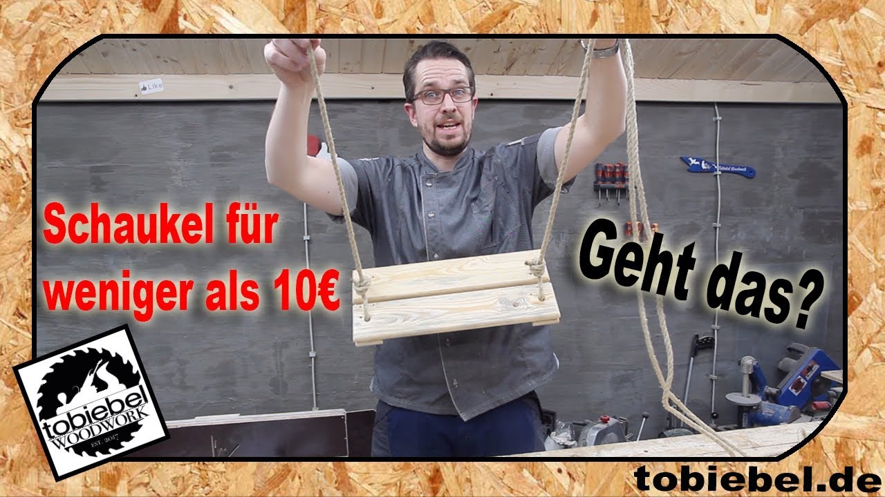 Kinderschaukel für weniger als 10 Euro bauen⎮Schaukel selber bauen⎮Schaukelsitz selber machen