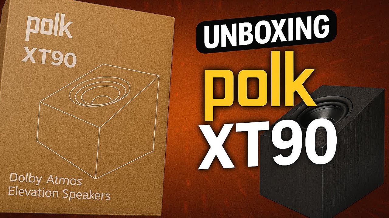 Unboxing The Polk XT90 3D Dolby Atmos Elevation Speakers. #sound #dolbyatmos #360spatial #polkaudio