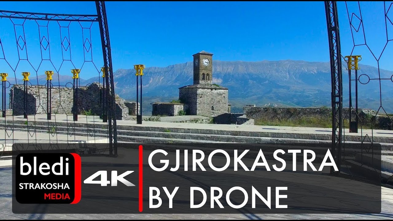 Gjirokastra by drone - Gjirokastër, Albania [4K Ultra HD]