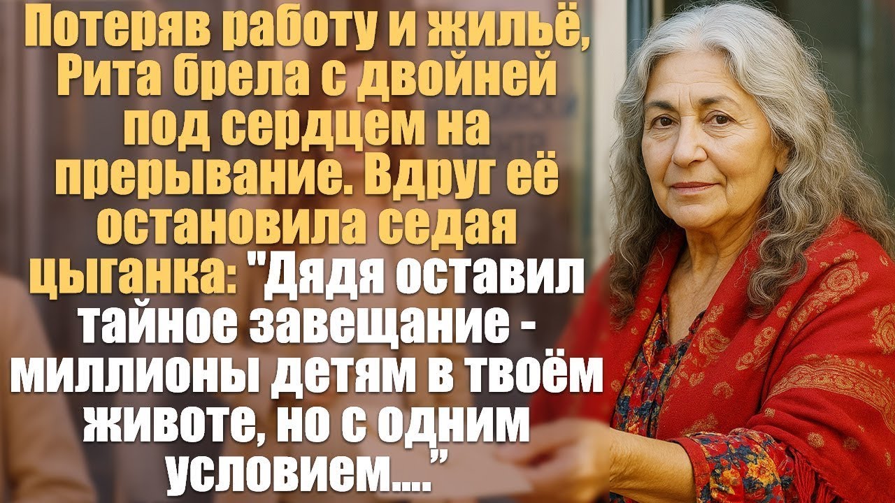 Потеряв работу и жильё, Рита брела с двойней под сердцем на прерывание. Вдруг её остановила седая...