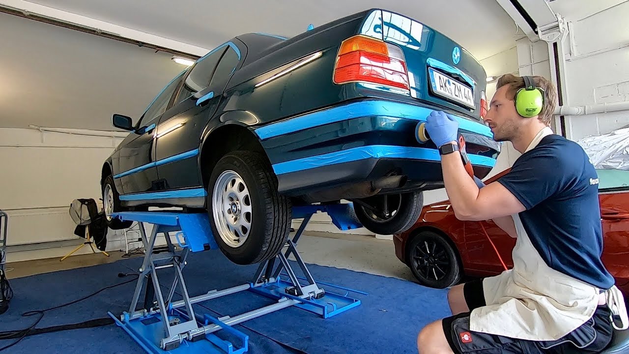 DIY Hardcore DETAILING BMW E36 - Paddy poliert Mega VLOG