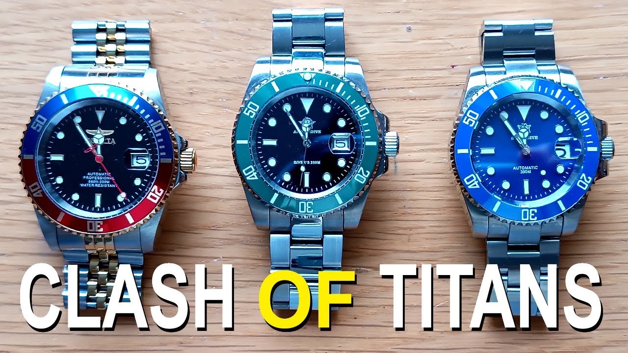 CLASH OF TITANS! INVICTA 29180 vs MY-H3 vs the STEELDIVE 1953! COLOSSAL BATTLE OF THE HOMAGE WATCHES