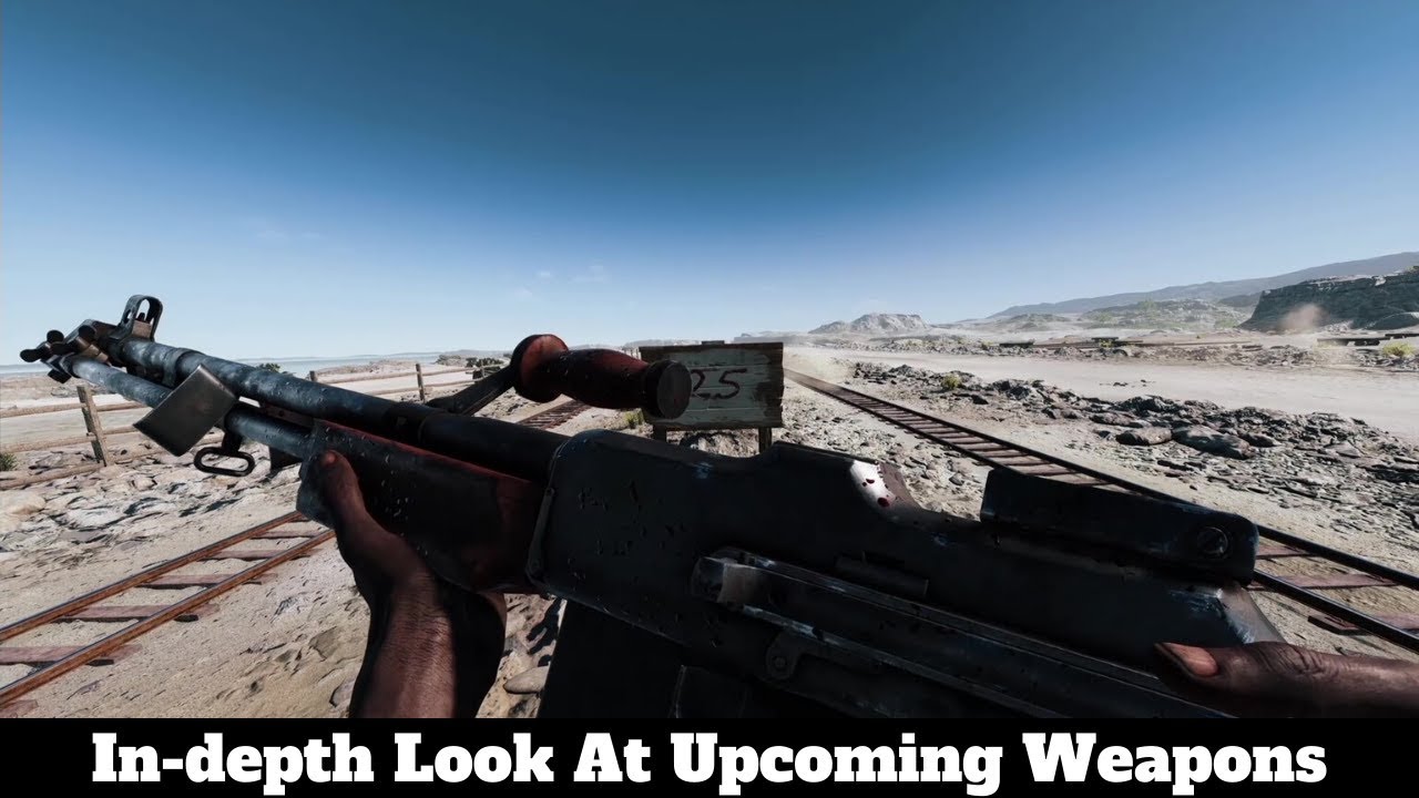 Battlefield V - 4 Unreleased Weapons In-depth Look! (BAR, Type 2A, Grease Gun & Type 97 MG)