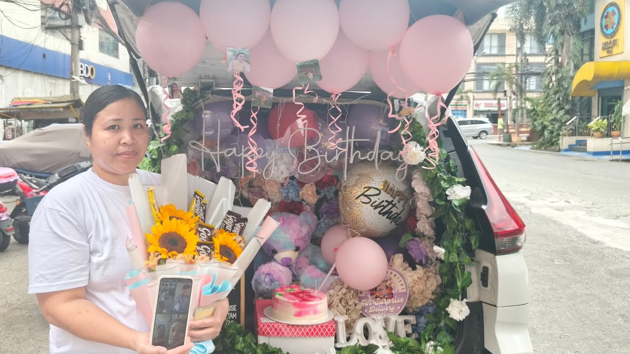 Alma Tarra Birthday surrpise from husband magno