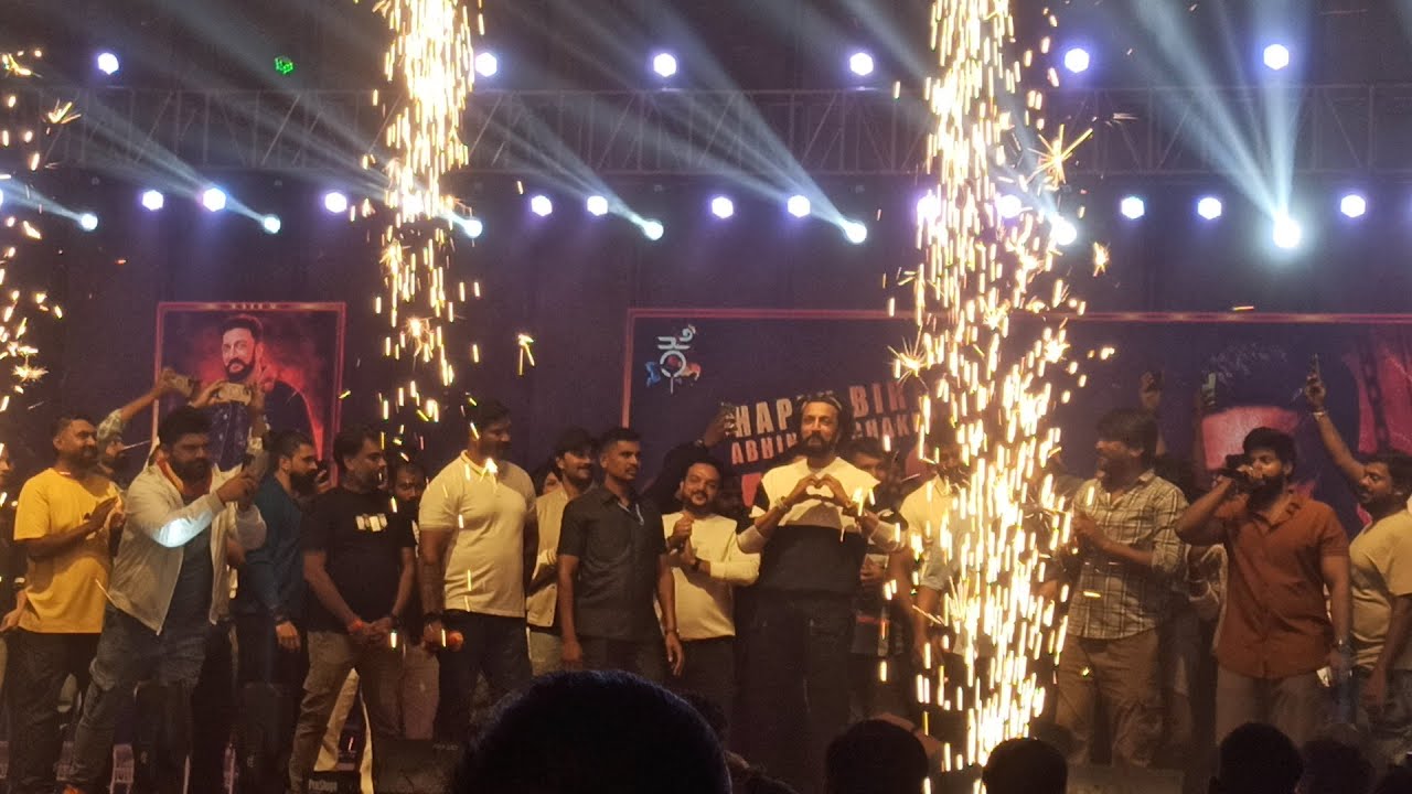 Kichcha Sudeep sir  birthday🎂 celebration at nandi link grounds (Pattedar palya)