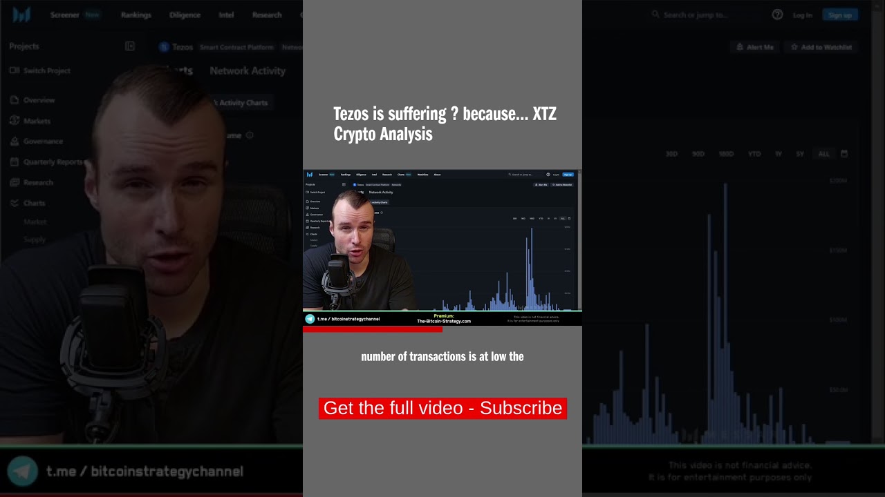 Tezos is suffering 😔 because... XTZ Crypto Analysis