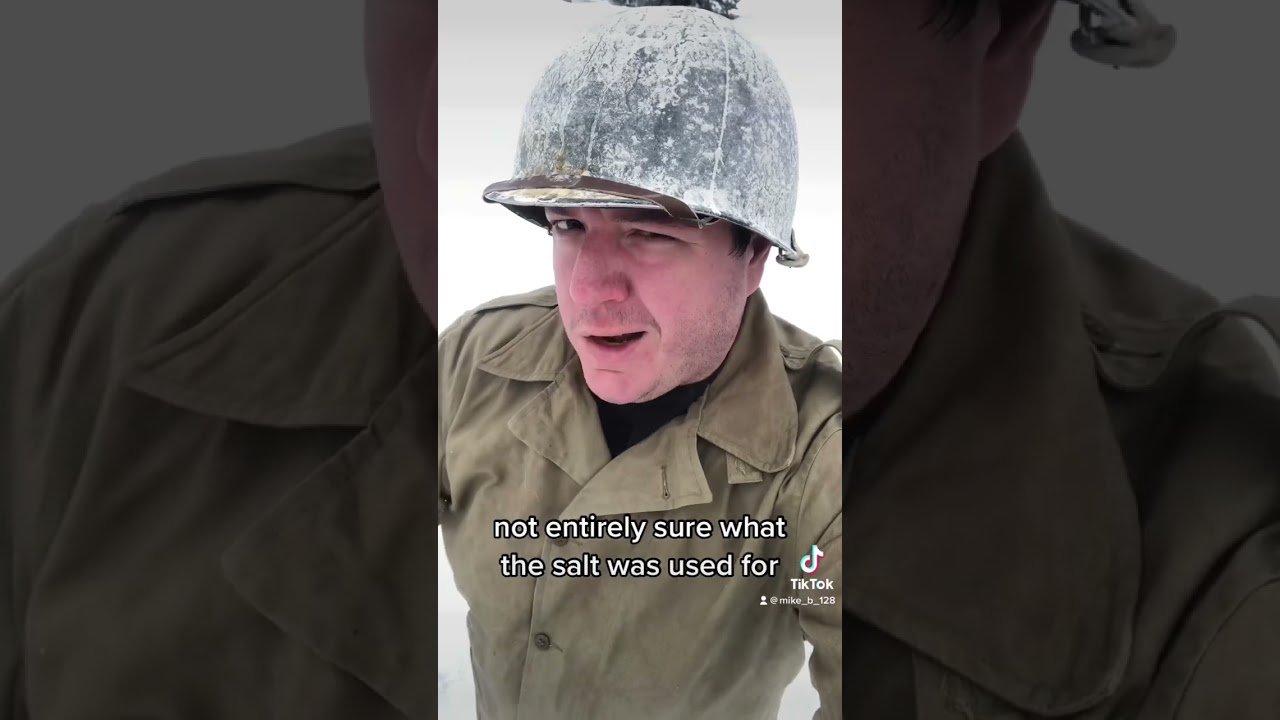 Battle of the Bulge Snow Camo Method #army #history #military #ww2 #helmet #camo #battleofthebulge