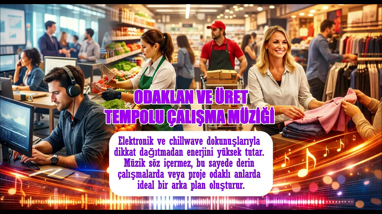 FOKUSLAN VE ÜRET! | TEMPOLU ÇALIŞMA MÜZİĞİ