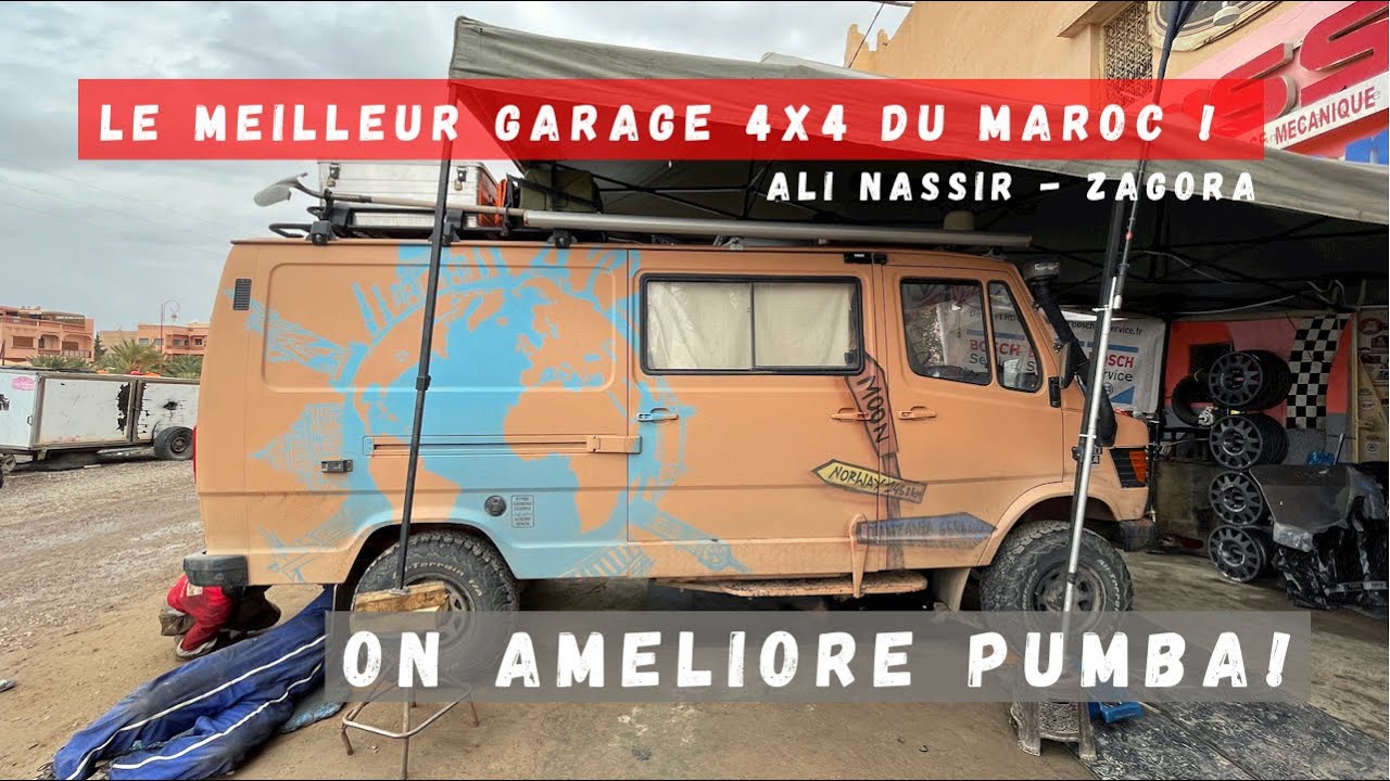 33. L’impossible n’existe pas dans ce garage 4x4 marocain ! VANTOUR des améliorations de Pumba 💯🛠