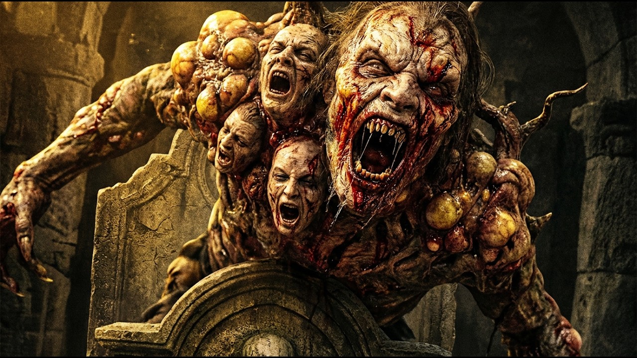 Monster attack！The terrifying mutated monster in the ancient tomb has awakened!#monster #horror