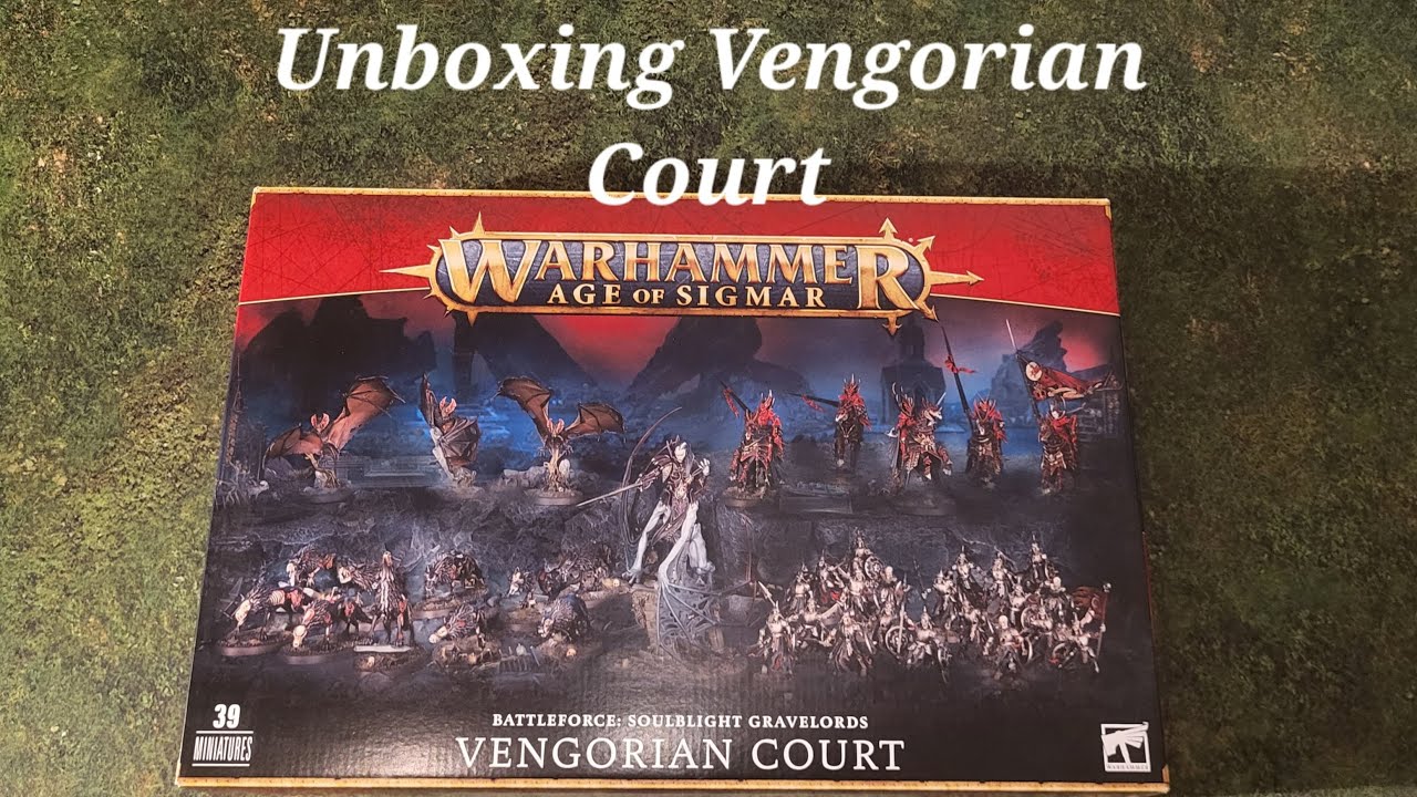 Age of Sigmar. Soulblight Gravelords Vengorian Court unboxing video