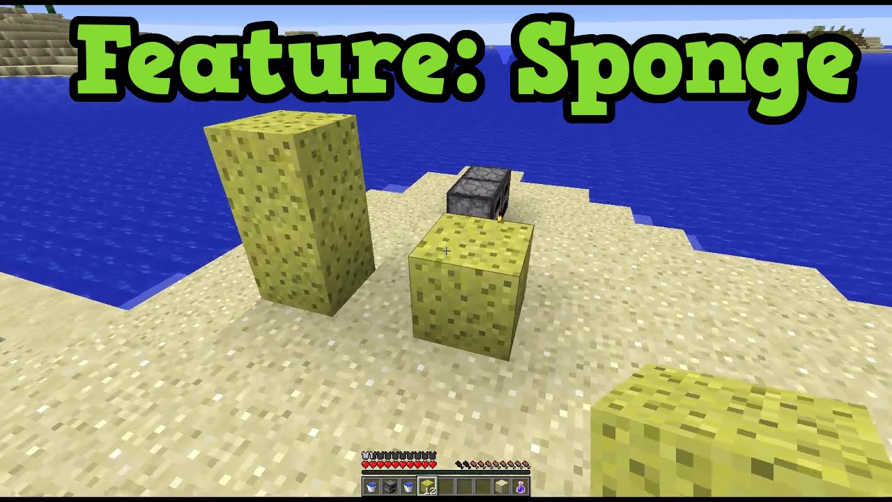 Minecraft Xbox 360 / PS3 TU30 Features: Sponge / Wet Sponge