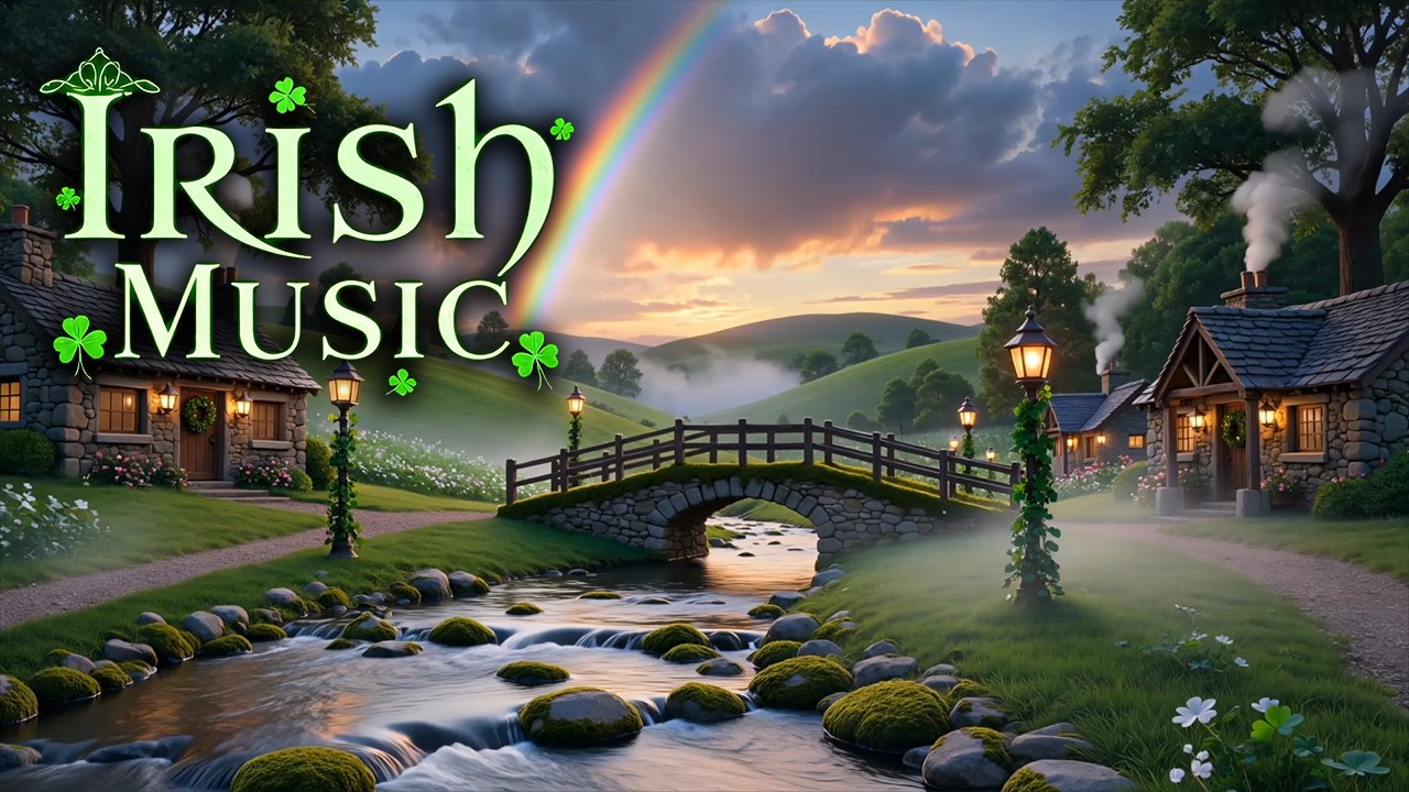 Lucky Bridge Village 🍀 Relaxing Irish Music for a Cozy St. Patrick’s Day Evening