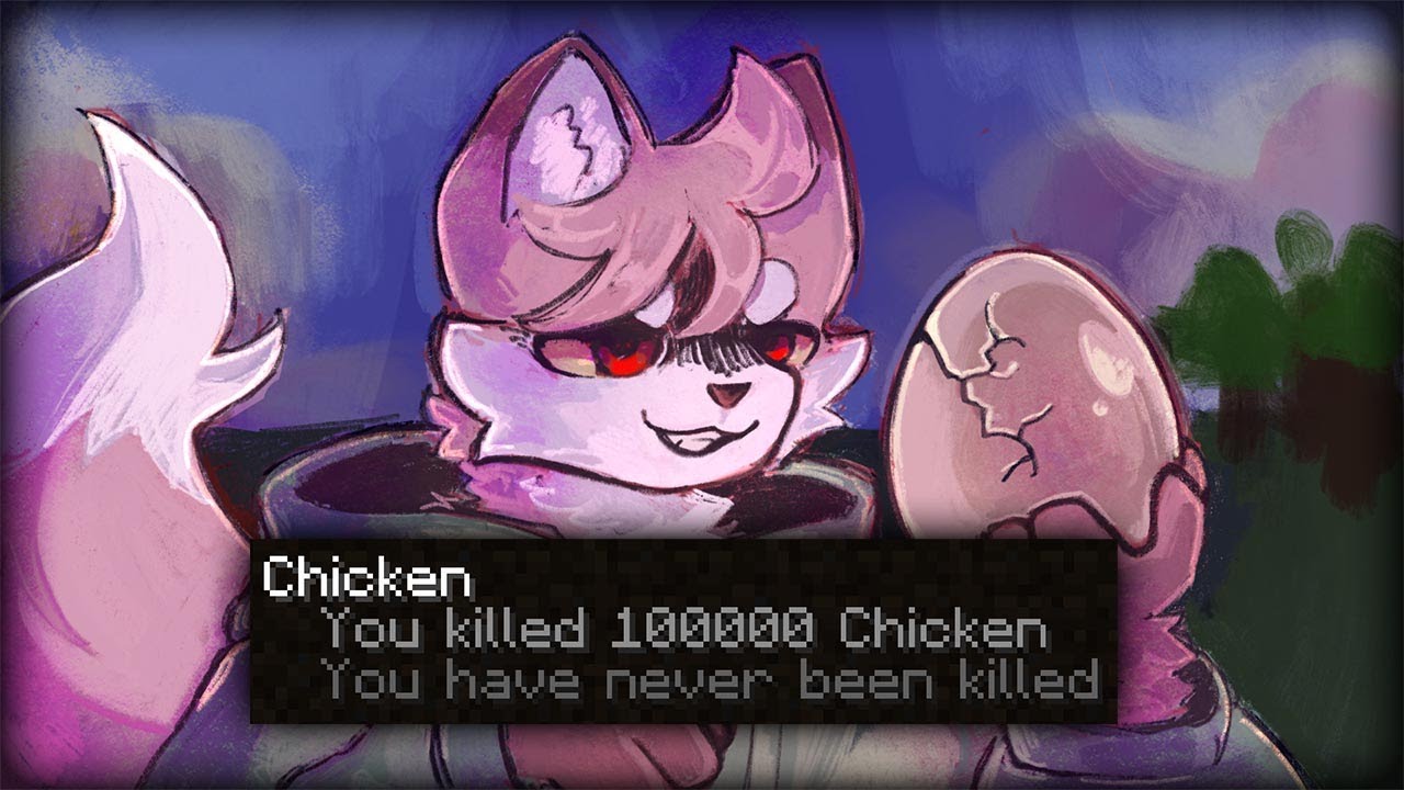 killing 100000 chickens in minecraft and achieving nothing