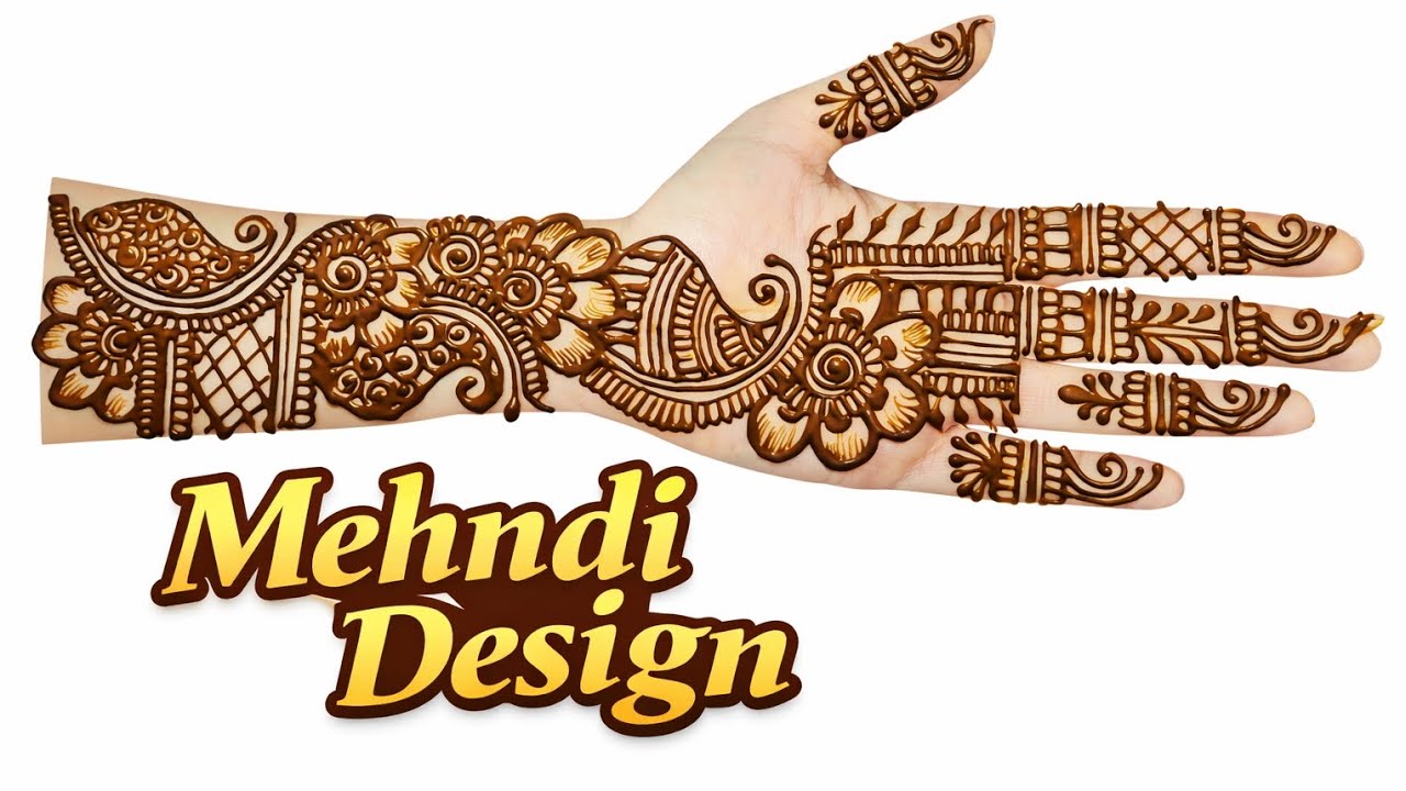Simple & Elegant Full Hand Mehndi Design | Easy Floral Front Hand Mehndi Step by Step #floralmehndi