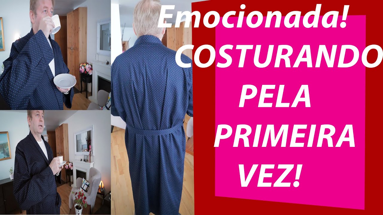 APRENDIZ DE COSTUREIRA: COMO FAZER UM ROUPÃO MASCULINO | JOANNA MARIA, A CAPIXABA NA ISLÂNDIA