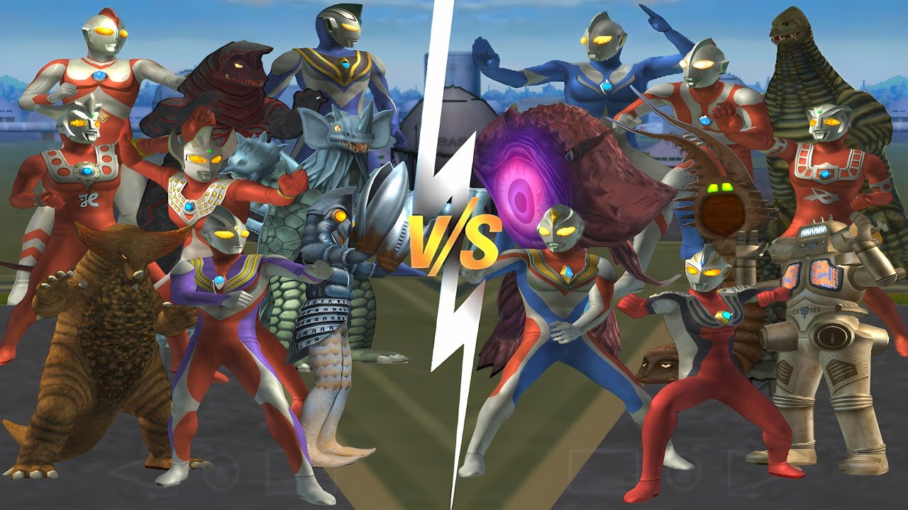 ウルトラマン TIGA VS ULTRAMAN JUSTICE, GOMORA VS ROBOT KING JOE, ALIEN BALTAN VS DYNA #ウルトラマン #ultraman