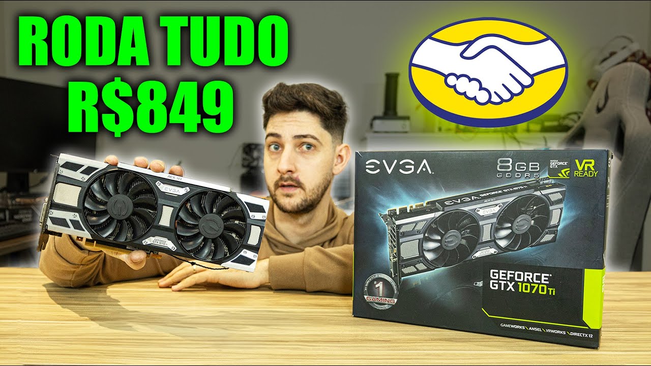 ACHEI ESSA GTX 1070 TI NO MERCADO LIVRE, VEIO PODRE MAS VAI SERVIR