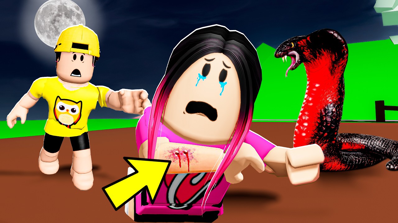 ANA TOYS GAMES FOI PICADA POR COBRAS VENOSOSAS! (Brookhaven)